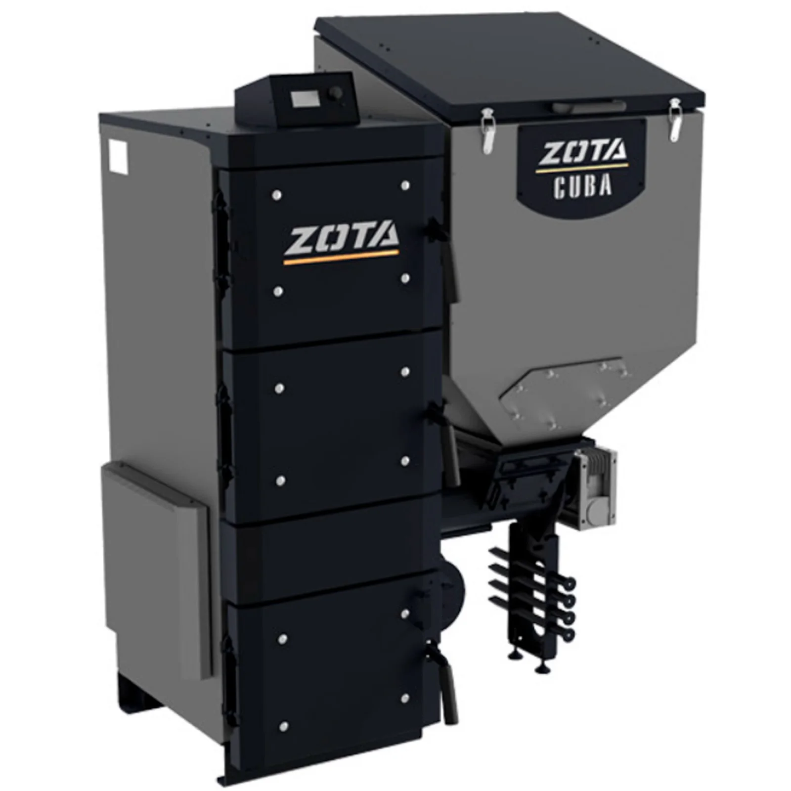 Котёл ZOTA Cuba 40кВт с автоматической подачей топлива — фото